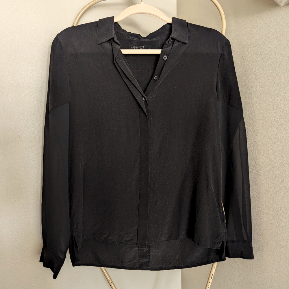 💯 silk blouse All Saints shirt